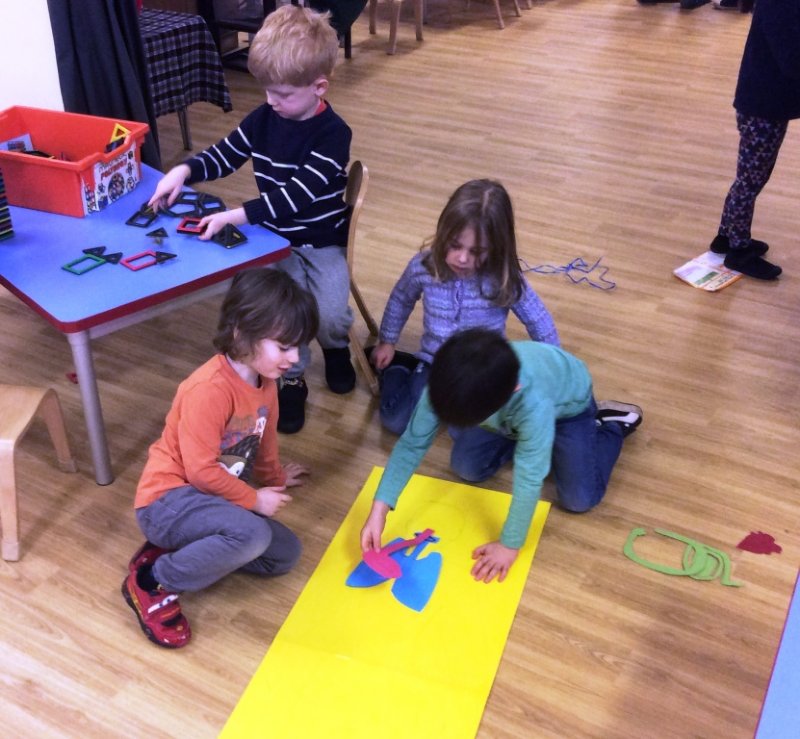 children learning about the body